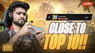SERIOUS RANK PUSH TO TOP 10 | CLASSIC HACKER OR WHAT | BGMI LIVE