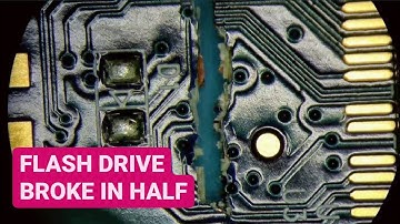 flash drive broke in half