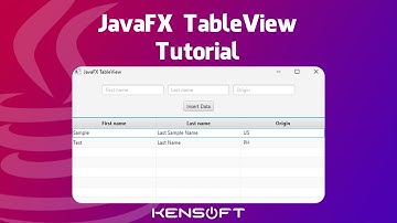 TableView in JavaFX Tutorial voor beginners | GEGEVENS INVOEGEN