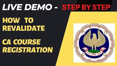 How to revalidate CA registration (Very urgent for ca exams nov 22 onwards) #cafinal #CAhelpdesk