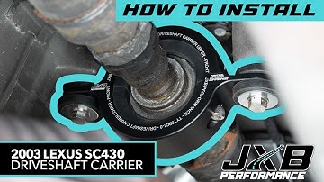 Lexus SC430 Driveshaft Carrier Install DIY | JXB Performance (TYT09A0)