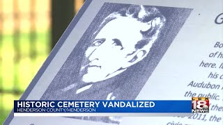 Historic Cemetery Vandalized