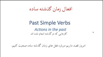 Simple Past Regular Verbs - ESL Grammar for beginners: Farsi Subtitles