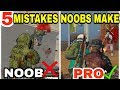 5 MISTAKES NOOBS MAKE IN PUBG MOBILE | PUBG MOBILE TIPS AND TRICKS