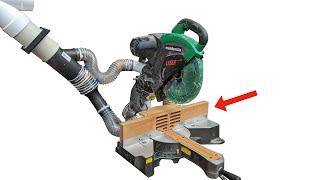 Can I Improve the Dust Collection of my Miter Saw with Excessive Mahogany?