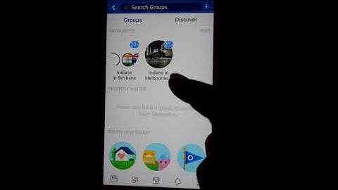 How to view list of all groups you have joined in Facebook iOS or iPhone app