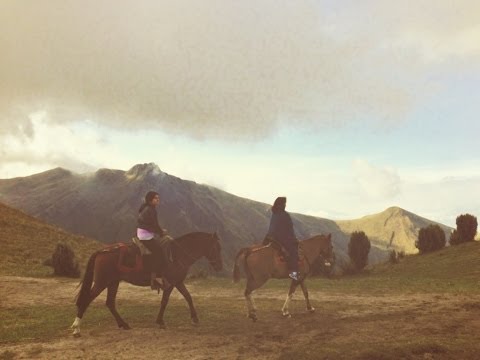 Horsing Around on Pichincha Volcano/TeleferiQo [Quito, Ecuador] | DamonAndJo