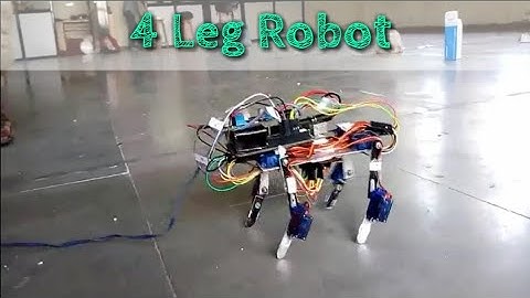 4 leg robot using arduino and servo motors | Robot walk | Siddharth Rami | Professional Designer