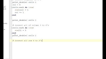 Ruby II - More Double Arrays - Lecture 20