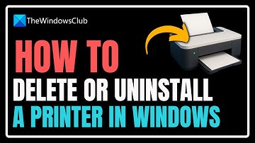 How to delete or uninstall a Printer in Windows 11