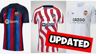 HOME La Liga Kits 2022/23 (confirmed kits)