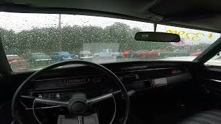 Rainstorm in a 1968 Dodge Coronet Maple Motors ASMR White Noise Rain Thunder Sounds (8 Hours)