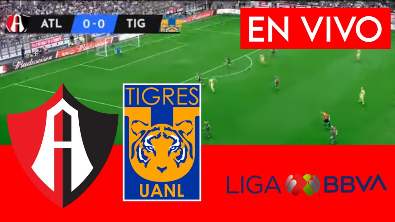 ATLAS VS TIGRES EN VIVO ⚽ LIGA MX 2026 | PARTIDO COMPLETO | SIMULACIÓN ...