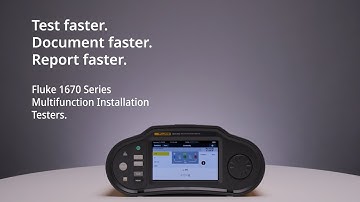 Fluke 1670 Series Multifunction Installation Testers | Speed Up Your Electrical Inspections