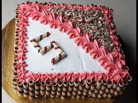 Vanilla Wafer Stick Cake Tutorial || Birthday cake