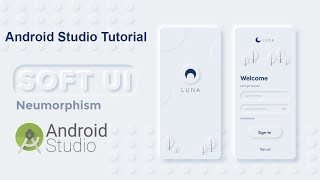 Neumorphism Splash Screen and Login UI design in Android Studio screenshot 3