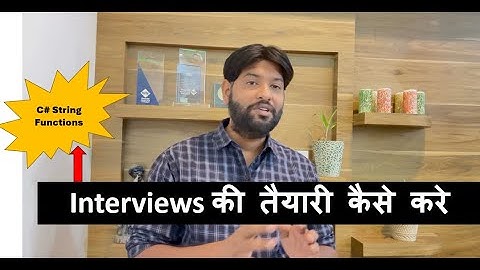 C# String Functions  in Hindi Part-1 | Prepare your interview