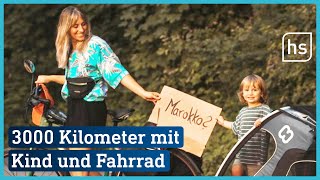 Offenbacher Mutter mit Sohn (3) auf dem Radweg nach Marokko | hessenschau