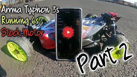 Arrma Typhon 3s Speedrun on 6s with Stock Motor Part 2