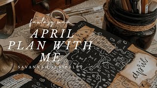 April 2024 Plan With Me I Fantasy Map I Scribbles That Matter Journal