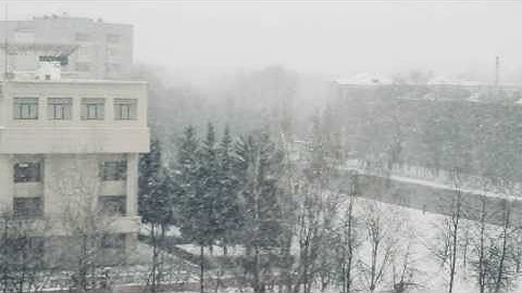 Reutov first winter day