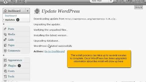 Updating your WordPress installation by VodaHost web hosting