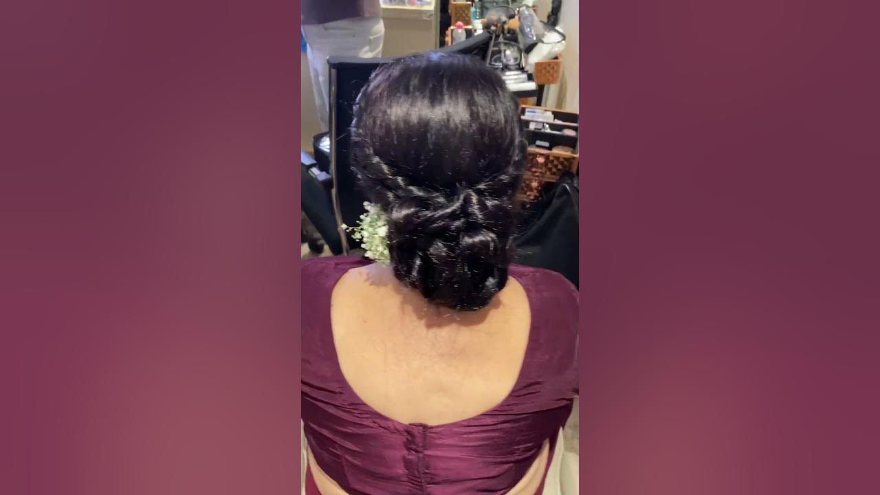 Messy bun party hairstyle #viralvideo #trending #786 #tiktok #viral #sorts #song #bridal #party