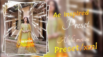 Tera hone lga hu | Wania nadeem edit | Ae inspired Alight motion preset | Alight simp edit | #preset