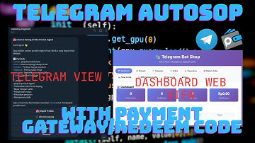 SCRIPT BOT TELEGRAM AUTOSHOP + DASHBOARD WEBSITE