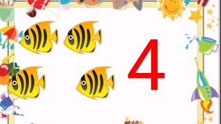 شرح رقم 4 تعلم الأرقام الإنجليزية للأطفال kids preschool learning number four screenshot 4