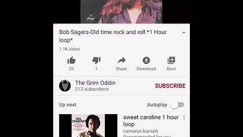 1:13 Bob Seger’s Old Time Rock & Roll piano intro loop