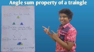 How to verify angle sum property of a triangle | Maths Activity | Aswin Arun |