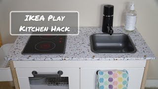 Montessori Functional Kitchen| IKEA Play Kitchen Hack Working Sink