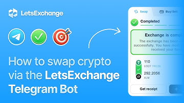 How to swap crypto via LetsExchange Telegram bot