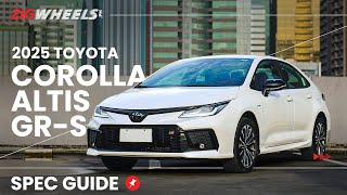 2025 Toyota Corolla Altis GR-S Spec Guide | Zigwheels.Ph