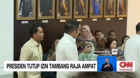 Presiden Prabowo Cabut Izin Tambang di Raja Ampat