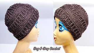 How To Crochet A Beanie Hat | Unisex Beanie Hat | DIY Beanie Hats