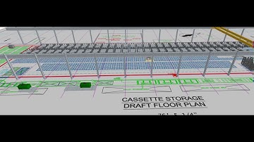 Simulation of an Automated Crane with Unique Storage Solution