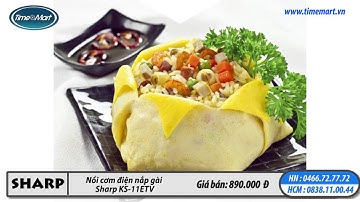 Nồi cơm điện nắp gài Sharp KS 11ETV - www.timemart.vn