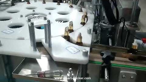 Automatic dropper bottle essential oil e juice filling dropper capping machine running video
