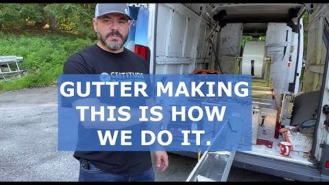 Our Gutter Machine and how we make gutters
