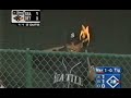 2000 8 23  野茂先発 vs #SEA 虫で中断 ブルペンで焚き火 #MLB#ComericaPark