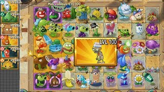 PvZ 2 - Mini Zombi Cubo Momia NVL 100 vs Todas las Plantas NVL 41000