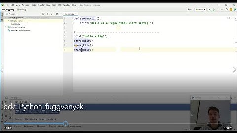 Python programozás - Alapismeretek 10. rész - Függvények