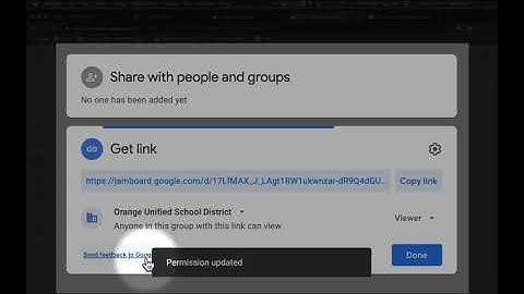 Setting Jamboard for collaboration
