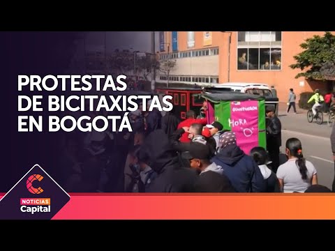 Bicitaxistas bloquearon vías en Patio Bonito, Bogotá