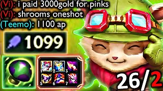 DEADLIEST TEEMO EVER.. BUY PINK WARDS OR DIE