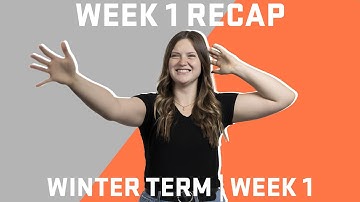 Life of a College Student: Week 1, Winter Term 2023