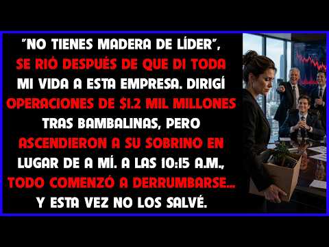 Mi jefe me prometió el ascenso, pero se lo dio a su sobrino al final