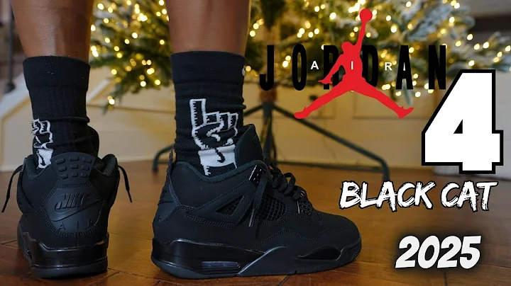 SOLD OUT IN MINUTES!! 2025 JORDAN 4 BLACK CAT DETAILED REVIEW & ON FEET!